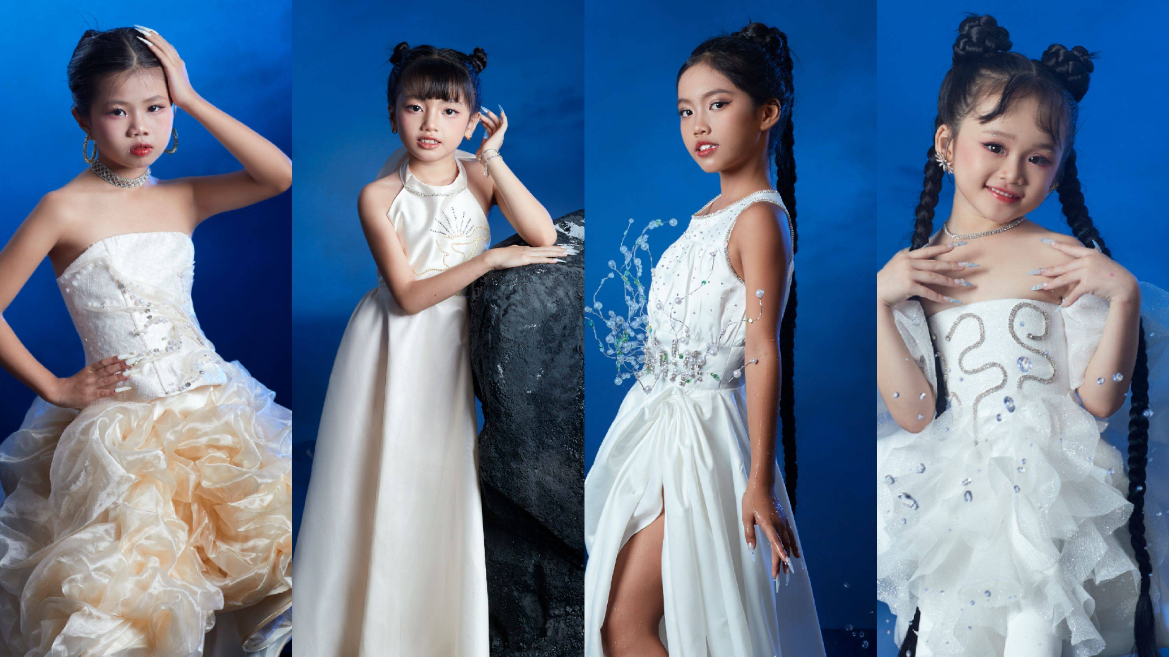 Model International Fashion Design - Thiên Di, Bảo Trân và dàn mẫu nhí  cực cuốn hút trong bộ ảnh thời trang với nước.