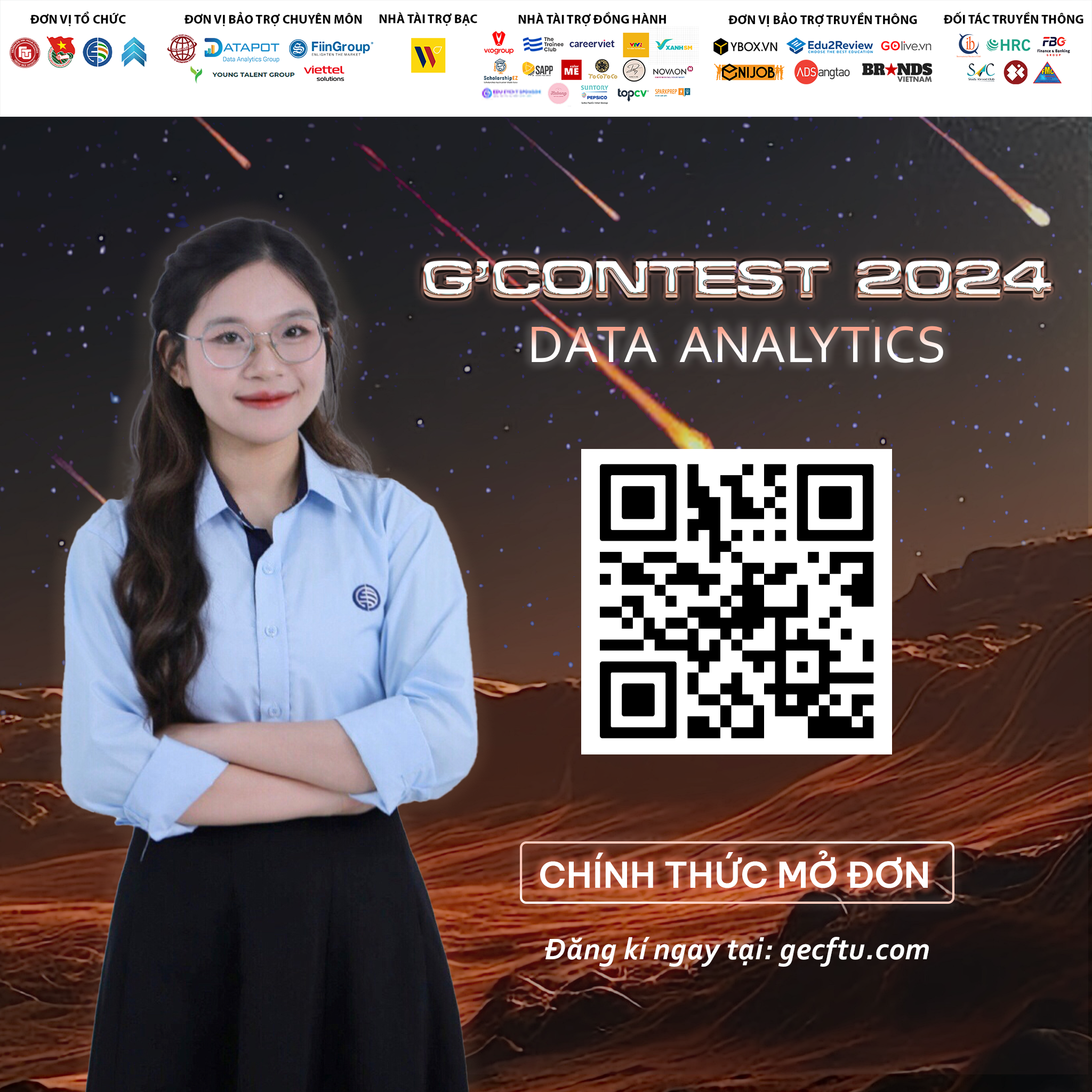 Chính Thức Mở Đơn Đăng Ký Cuộc Thi Data Analytics "G'Contest 2024" Trường Đại Học Ngoại Thương